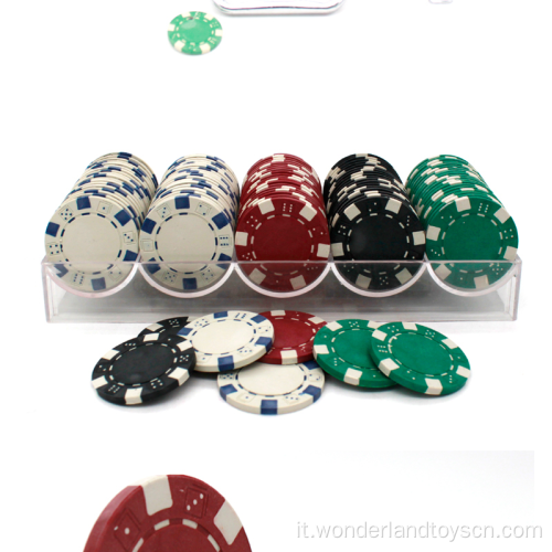 Set di fiches da poker con custodia in alluminio da 11,5 g